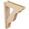 Ekena Millwork 6-in W x 22-in D x 30-in H Funston Slat Rough Cedar Woodgrain TimberThane Outlooker, Primed Tan OUTUR060X22X30FST24RCPR - alternate 6